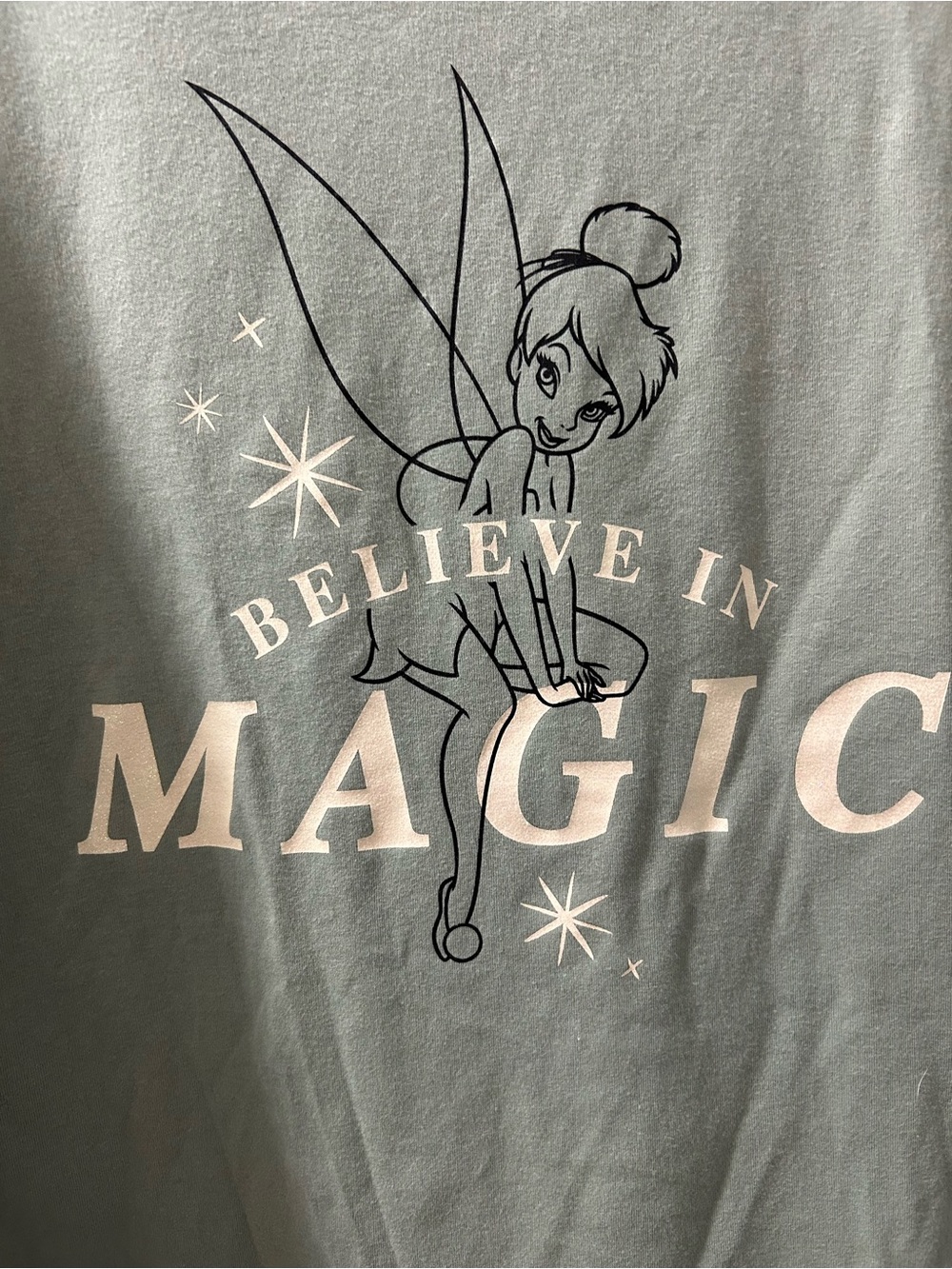 Disney Parks Tinkerbell gray tee - Picture 2 of 4